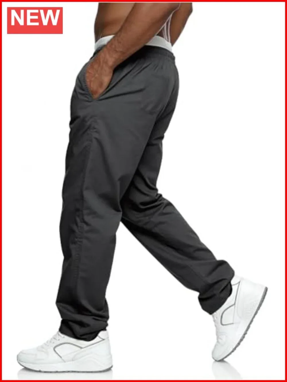 Relaxed Fit Elastic Waist Cargo Joggers Sweatpants with Pockets Multicolor